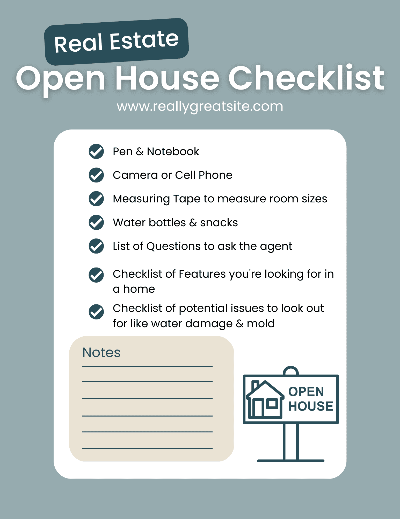 Open House Checklist & Tips for Buyers (PDF)